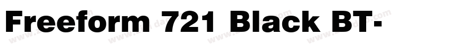 Freeform 721 Black BT字体转换